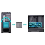 Case JONSBO D400 Black – ATX| Kính Cường Lực| Hỗ Trợ VGA Dài